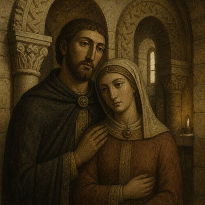 portrait of two people together