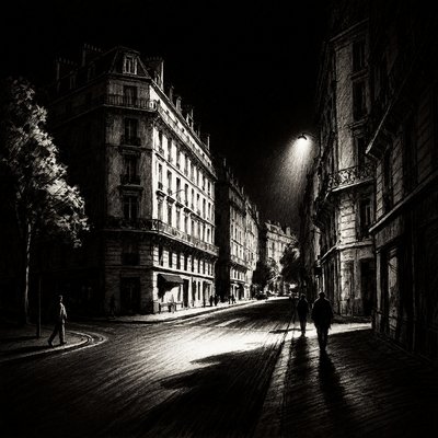 Light and Shadow Art Style Style Transfer Example