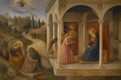 Fra Angelico painting a fresco