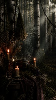 a serene birch forest in soft morning light, no people, no text