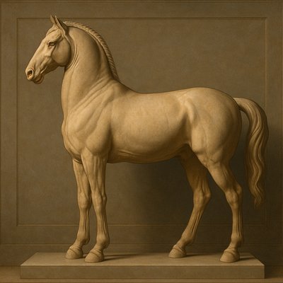 animal standing in natural pose