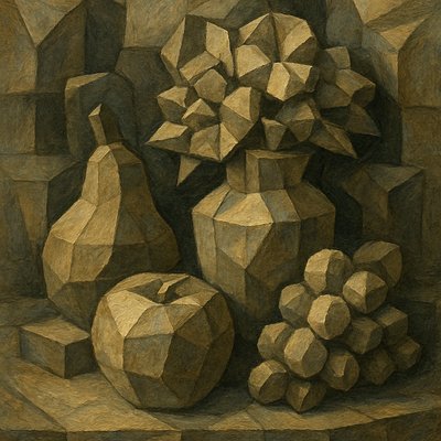 Sculptural Cubism Art Style 3