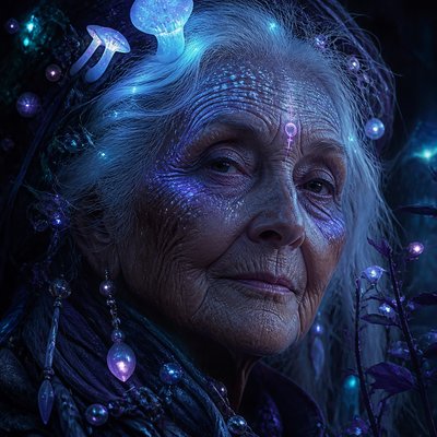 close-up portrait of an elderly person with expressive weathered features