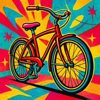 bicyle resting against a wall
