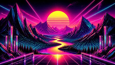 a vast valley with a river winding toward distant mountains at sunrise, no people, no text