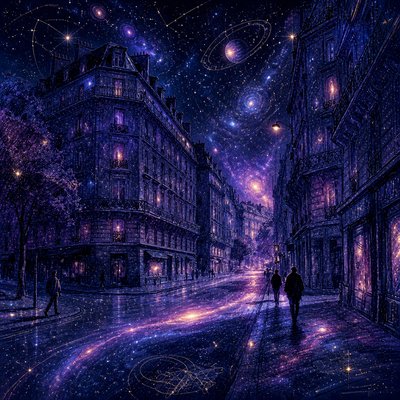 Spacecore Aesthetic Style Transfer Example