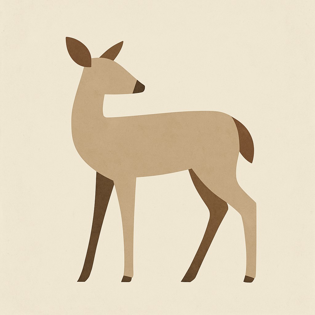 animal standing in natural pose