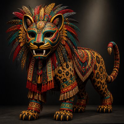 animal standing in natural pose — Mask Art Style