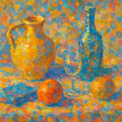 still life with everyday objects