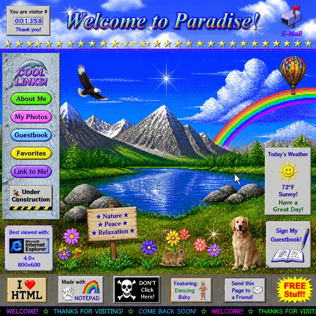 wide landscape with natural scenery — Webcore Aesthetic