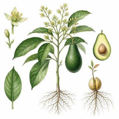 a happy avocado character giving a thumbs up, bold readable design on a plain background, no text