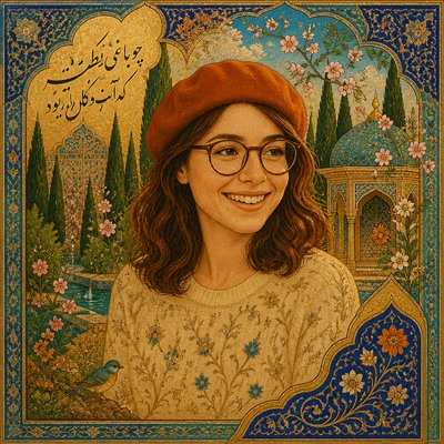 Persian Art Style Style Transfer Example