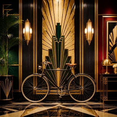 bicyle resting against a wall