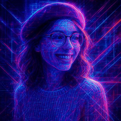 LED Projection Street Art Style Style Transfer Example