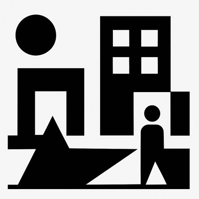 urban street with city activity
