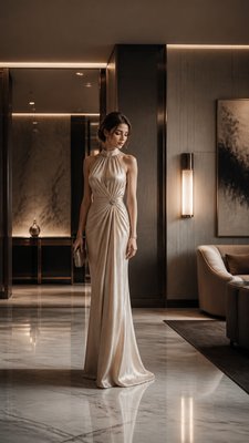 full-length portrait of an elegant figure