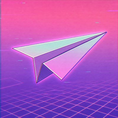 a paper plane, clean minimal composition on a plain background, no text