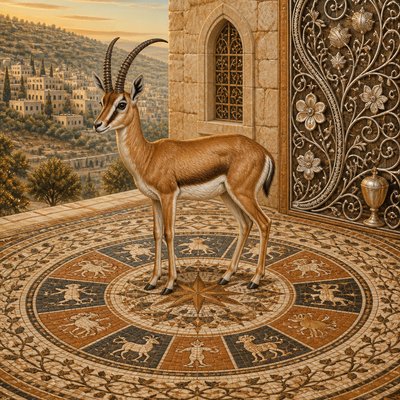animal standing in natural pose