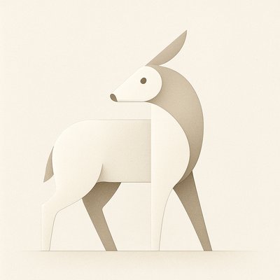 animal standing in natural pose