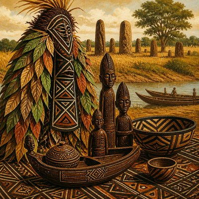 still life with everyday objects — Gambian Art Style