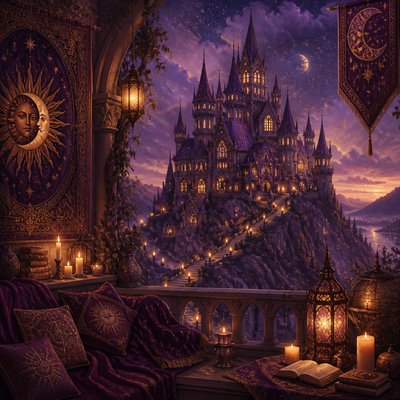 majestic castle on a hilltop
