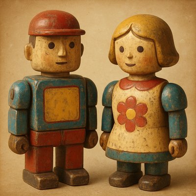 portrait of two people together