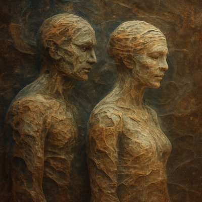 portrait of two people together