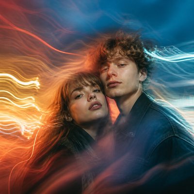 portrait of two people together