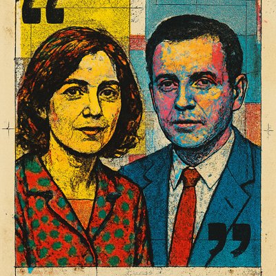 portrait of two people together