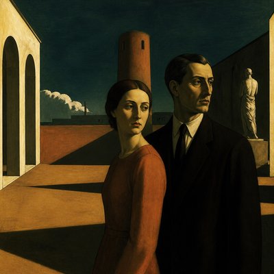 portrait of two people together
