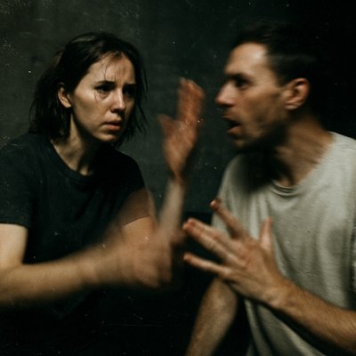 portrait of two people together