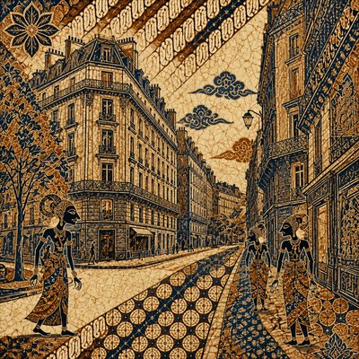 Indonesian Art Style Style Transfer Example