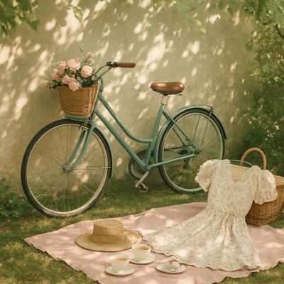 bicyle resting against a wall