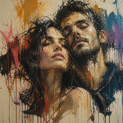 portrait of two people together