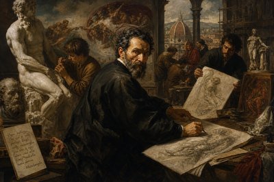 "Every beauty which is seen here by persons of perception resembles more than anything else that celestial source from which we all are come.”
- Michelangelo
- Michelangelo 