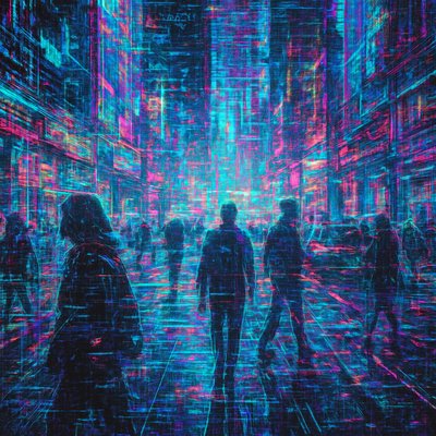 urban street with city activity