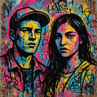 portrait of two people together