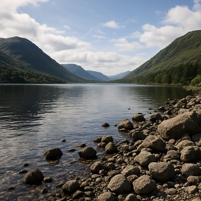 wide landscape with natural scenery