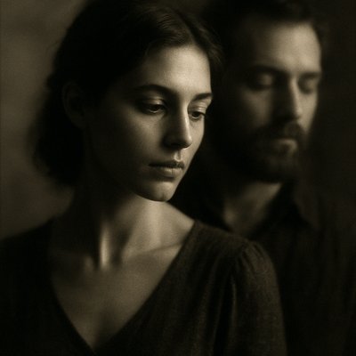 portrait of two people together