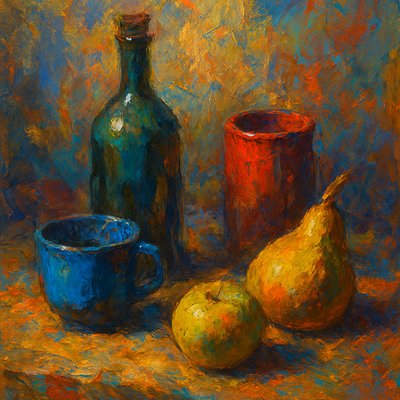 still life with everyday objects