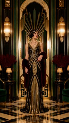 full-length portrait of an elegant figure