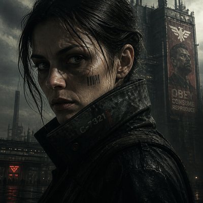 Dystopian Sci-Fi Art example