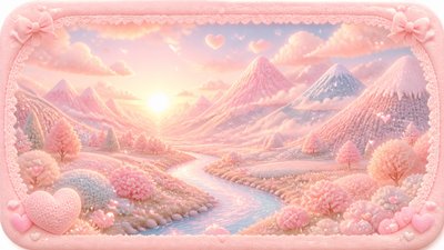a vast valley with a river winding toward distant mountains at sunrise, no people, no text