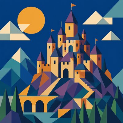 majestic castle on a hilltop