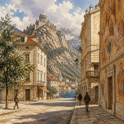 Montenegrin Art Style Style Transfer Example