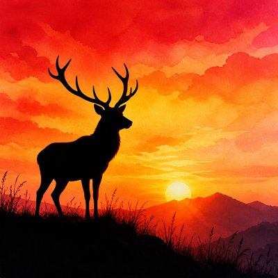 animal standing in natural pose