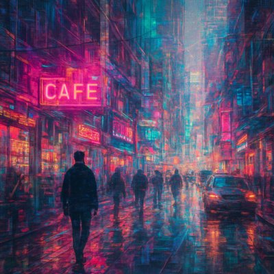 urban street with city activity