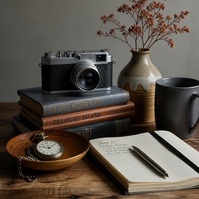 still life with everyday objects