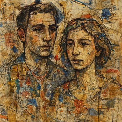 portrait of two people together