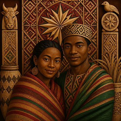 portrait of two people together
